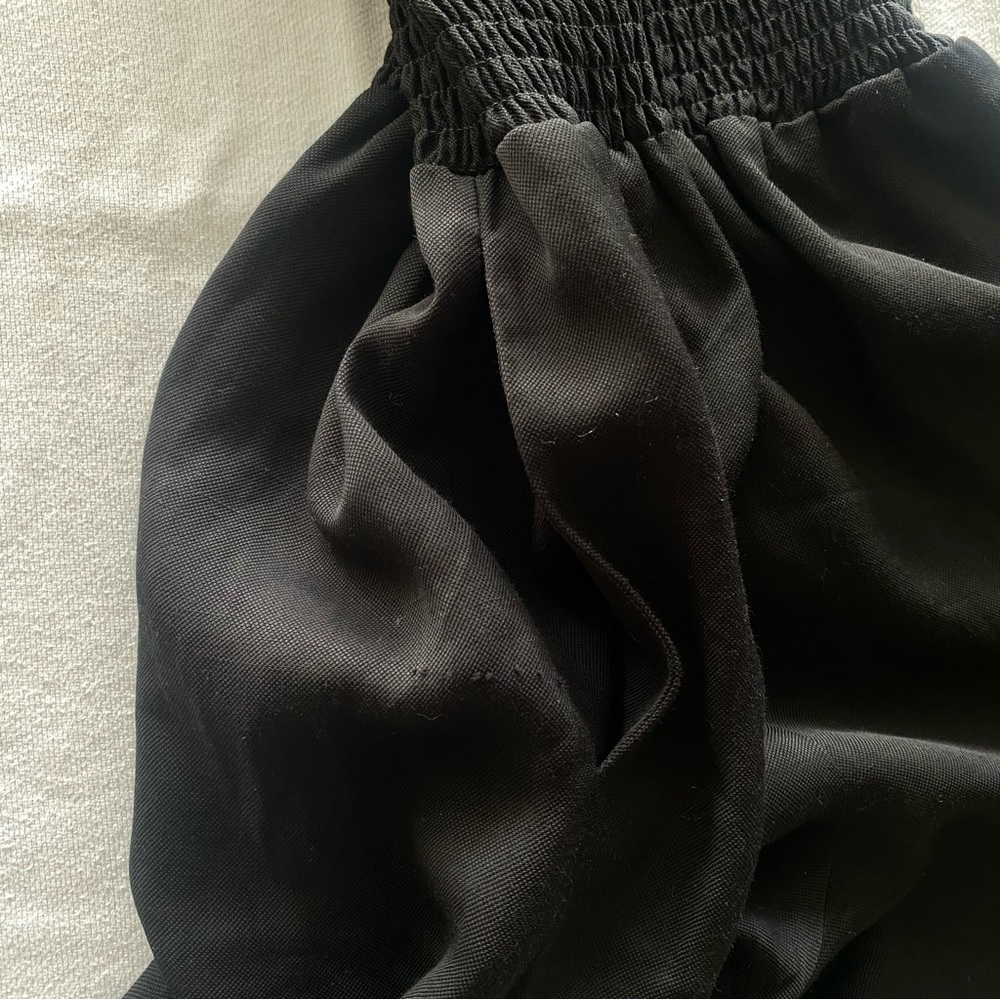 Maje Ilanda Off-The-Shoulder Romper Size 36 Black Linen Viscose Blend Casual - Picture 12 of 12